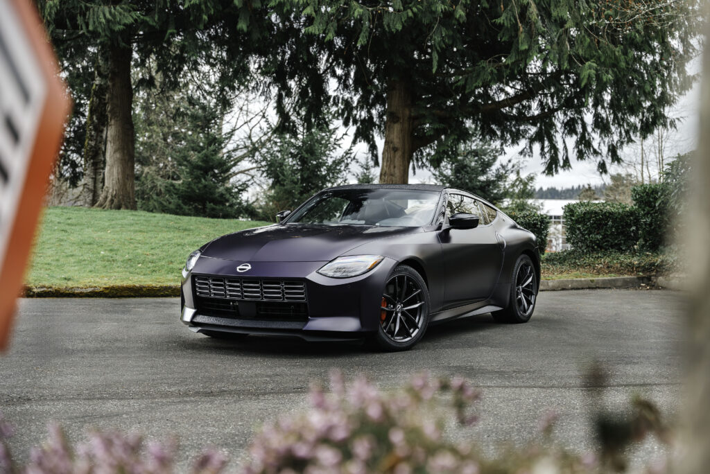 DYNOpurple-matte PPF on Nissan 400z