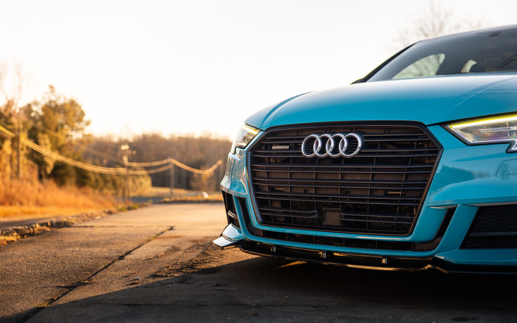 S3 Audi in STEK Blue Paint Protection Film