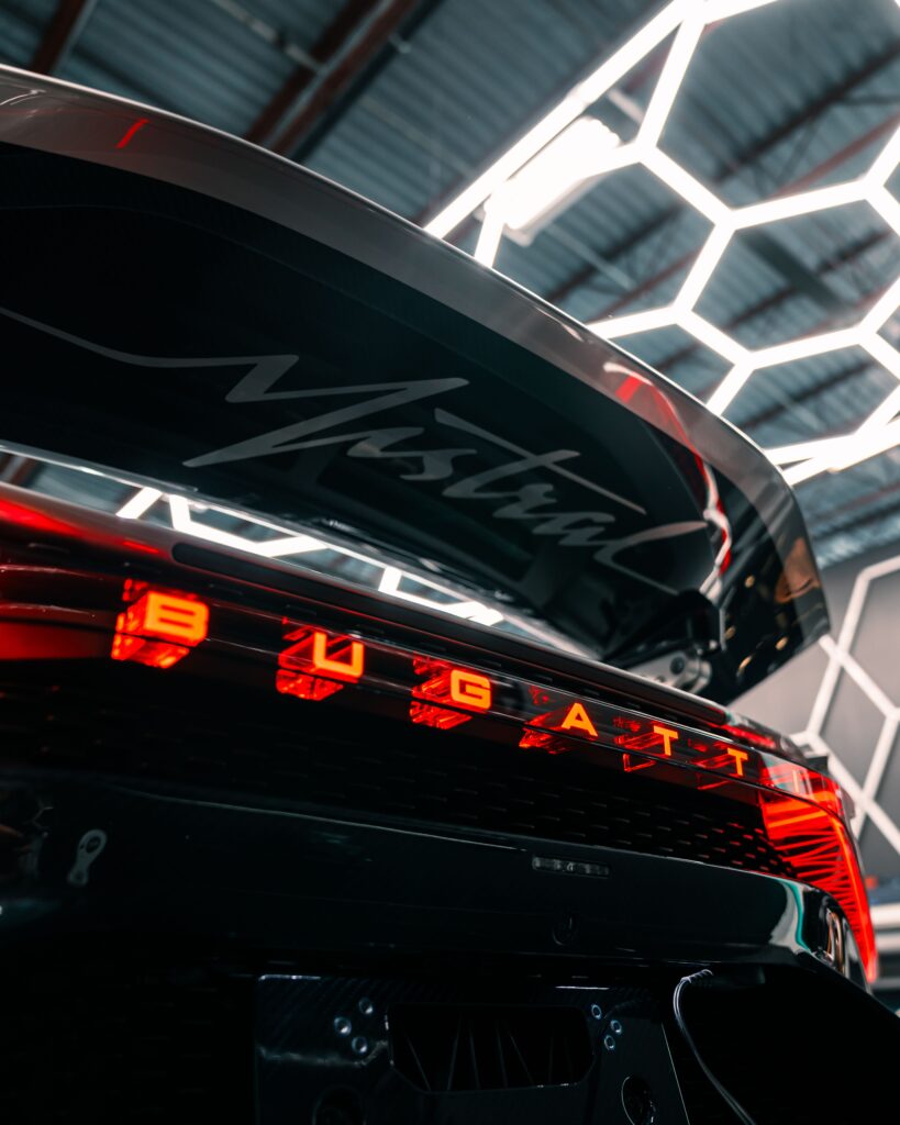 Bugatti Mistral taillight with STEK PPF