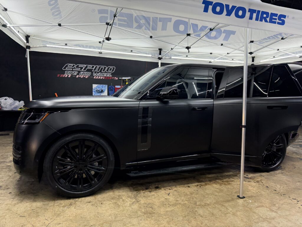 FORCESHIELDmatte on Black range rover paint