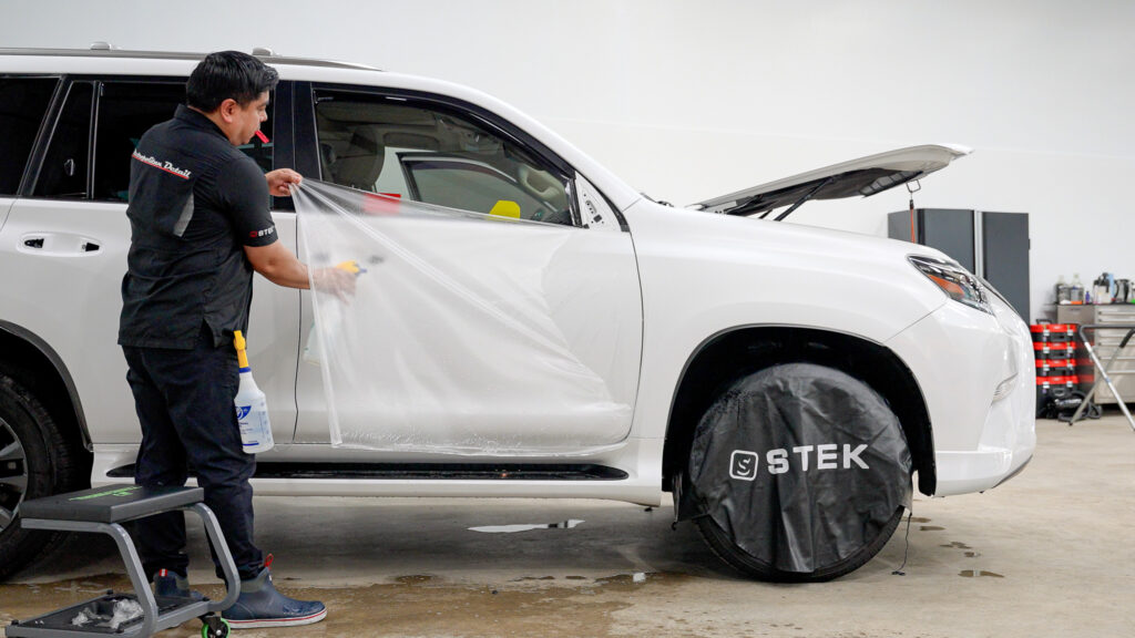 STEK Matte PPF getting installed